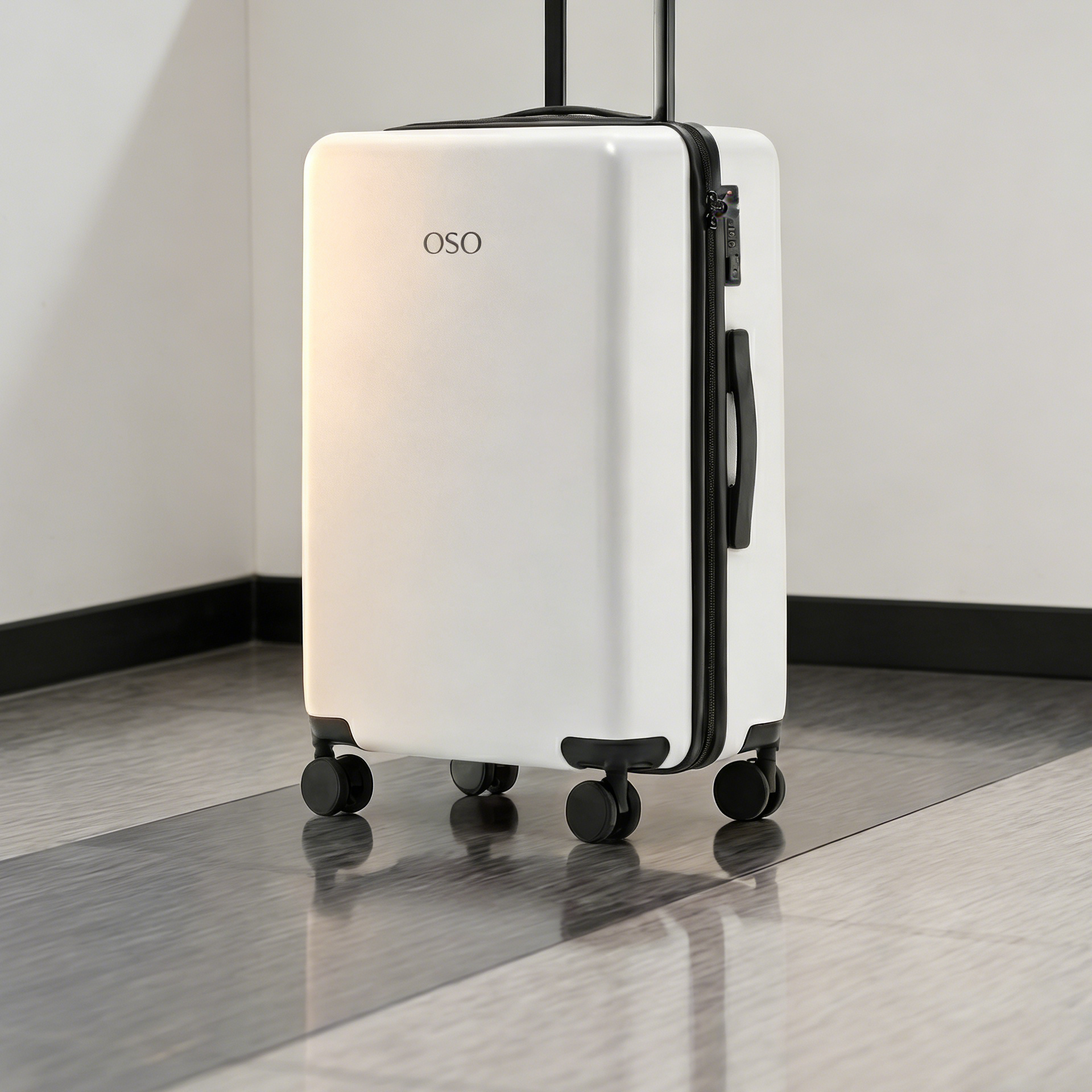 OSO Hybrid Luggage - Travel Suitcase with Space-Saving Design