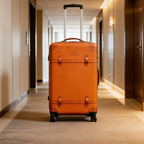 OSO Full-Grain Leather Retro Luggage - 24" TSA Lock