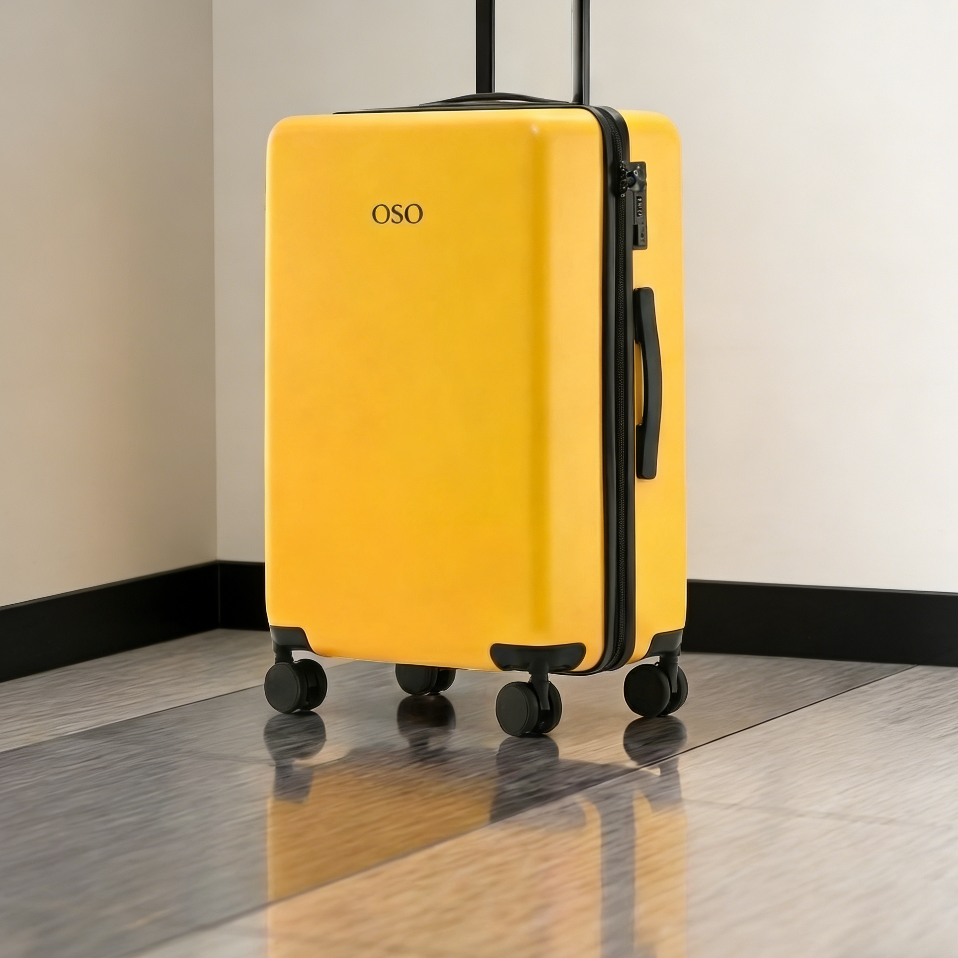 OSO Hybrid Luggage - Travel Suitcase with Space-Saving Design