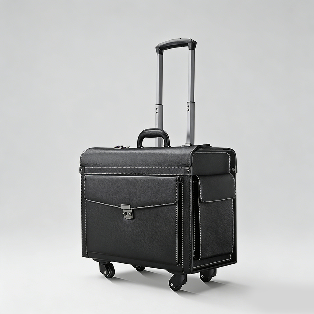 OSO 18" Pilot Case - PVC Business Carry-On with Wheels