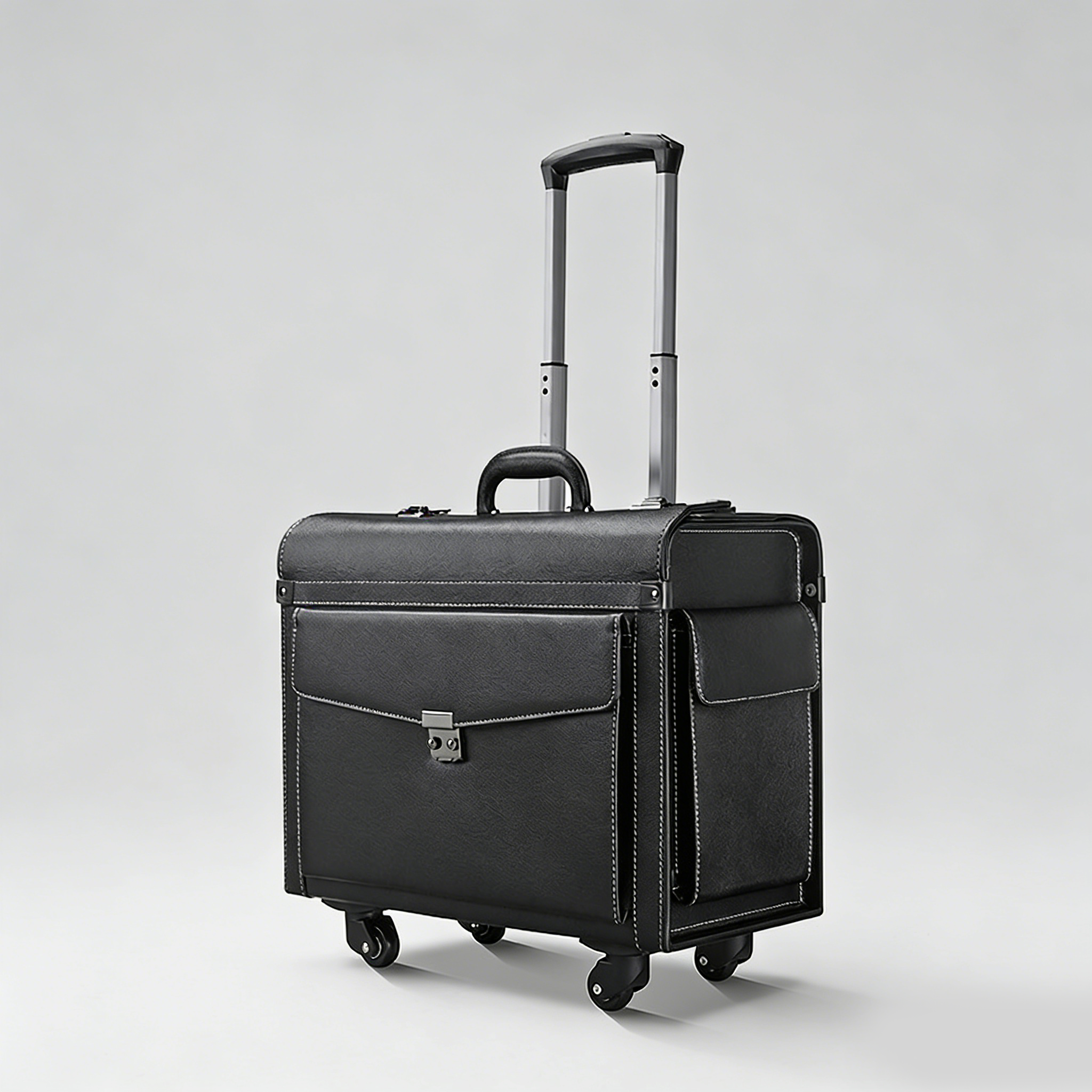 OSO 18" Pilot Case - PVC Business Carry-On with Wheels