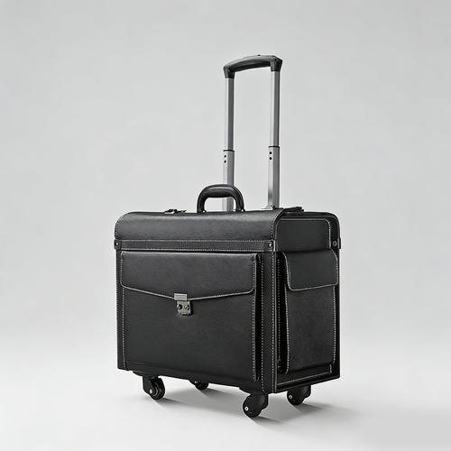 OSO 18" Pilot Case - PVC Business Carry-On with Wheels