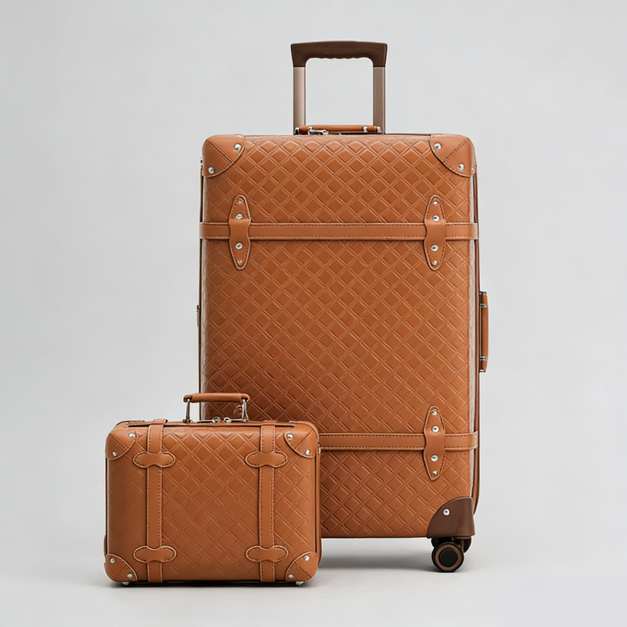 OSO Vintage Expandable PU Luggage (20")