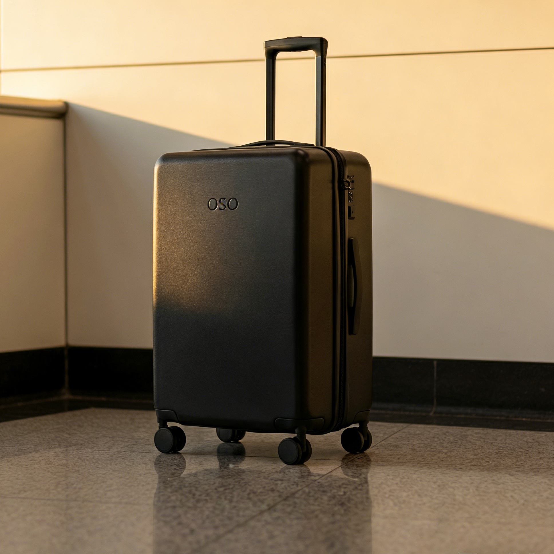 OSO Hybrid Luggage - Travel Suitcase with Space-Saving Design