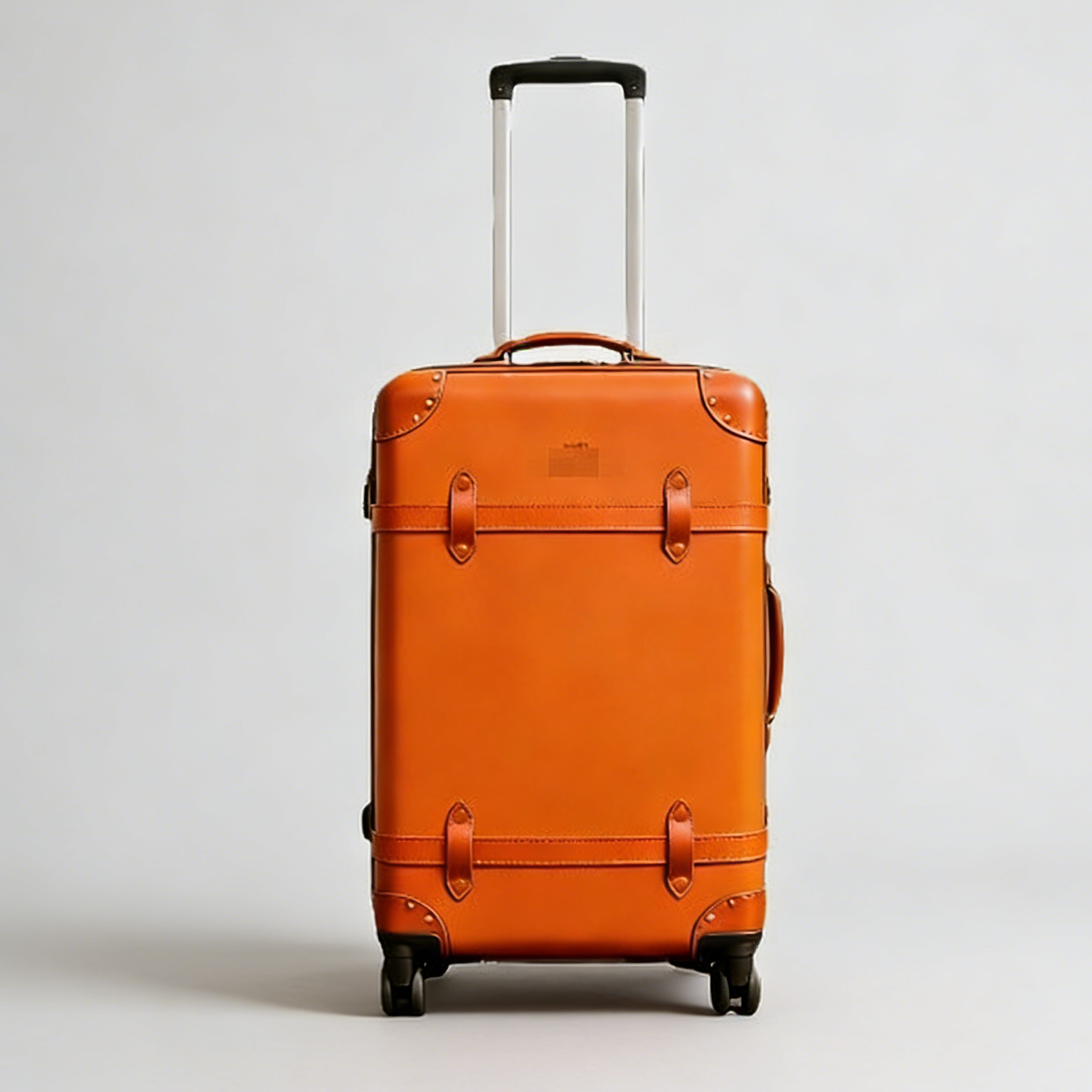 OSO Full-Grain Leather Retro Luggage - 24" TSA Lock