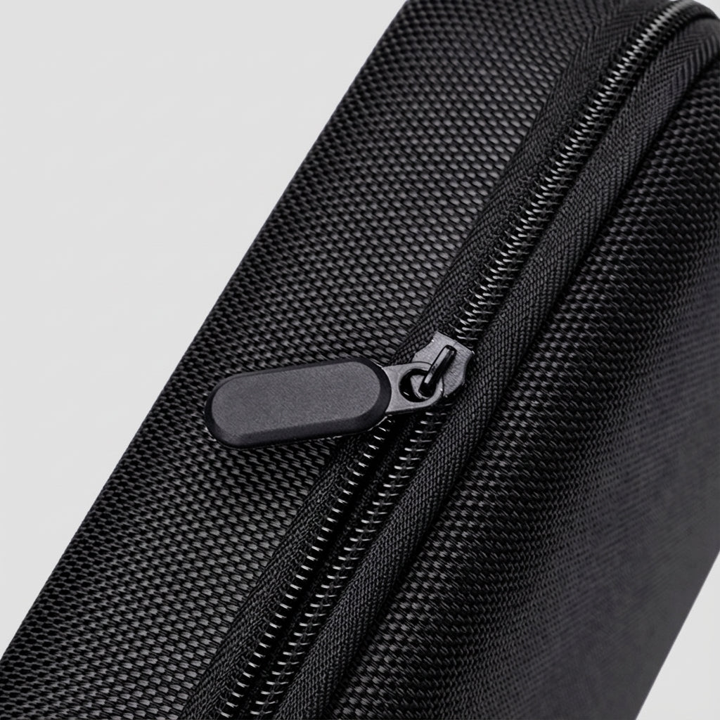 OSO Dual Wash Bag in Midnight Black closed view