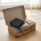 OSO Dual Wash Bag in Midnight Black closed view