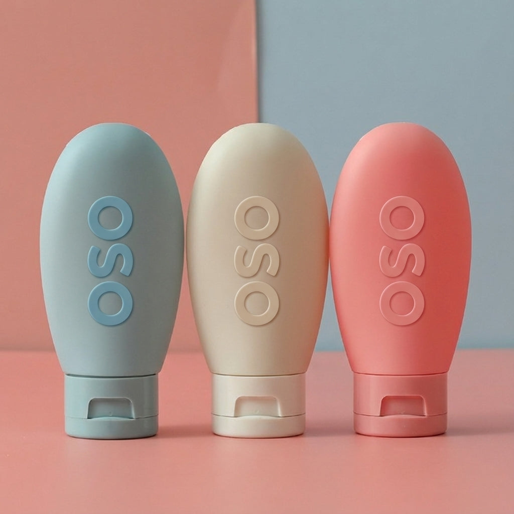 Close-up of silicone bottle with three-layer leak-resistant cap