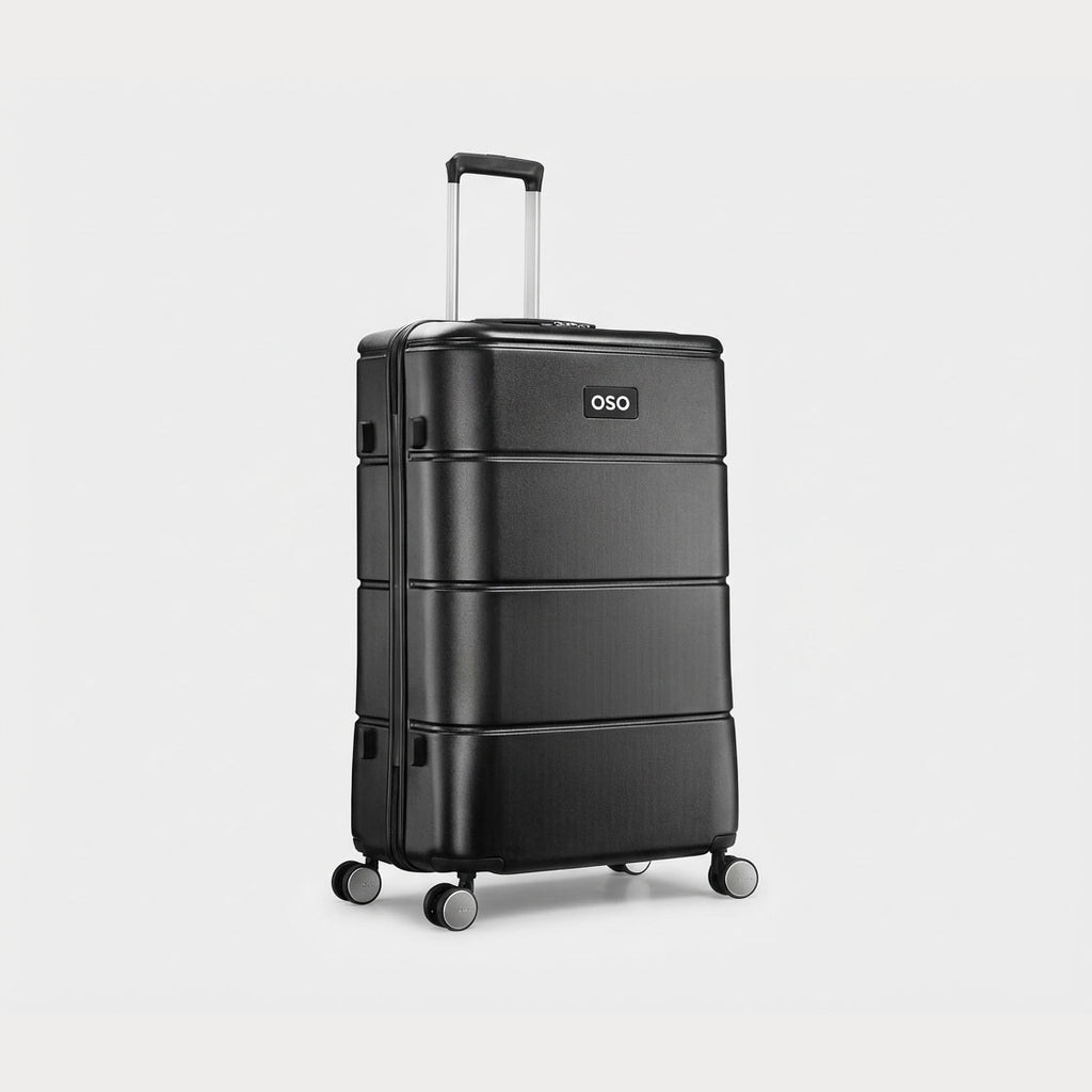 Organized interior of OSO luggage with secure compartments