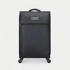 Soft-shell carry-on with spinner wheels from OSO Digital Nomad Kit