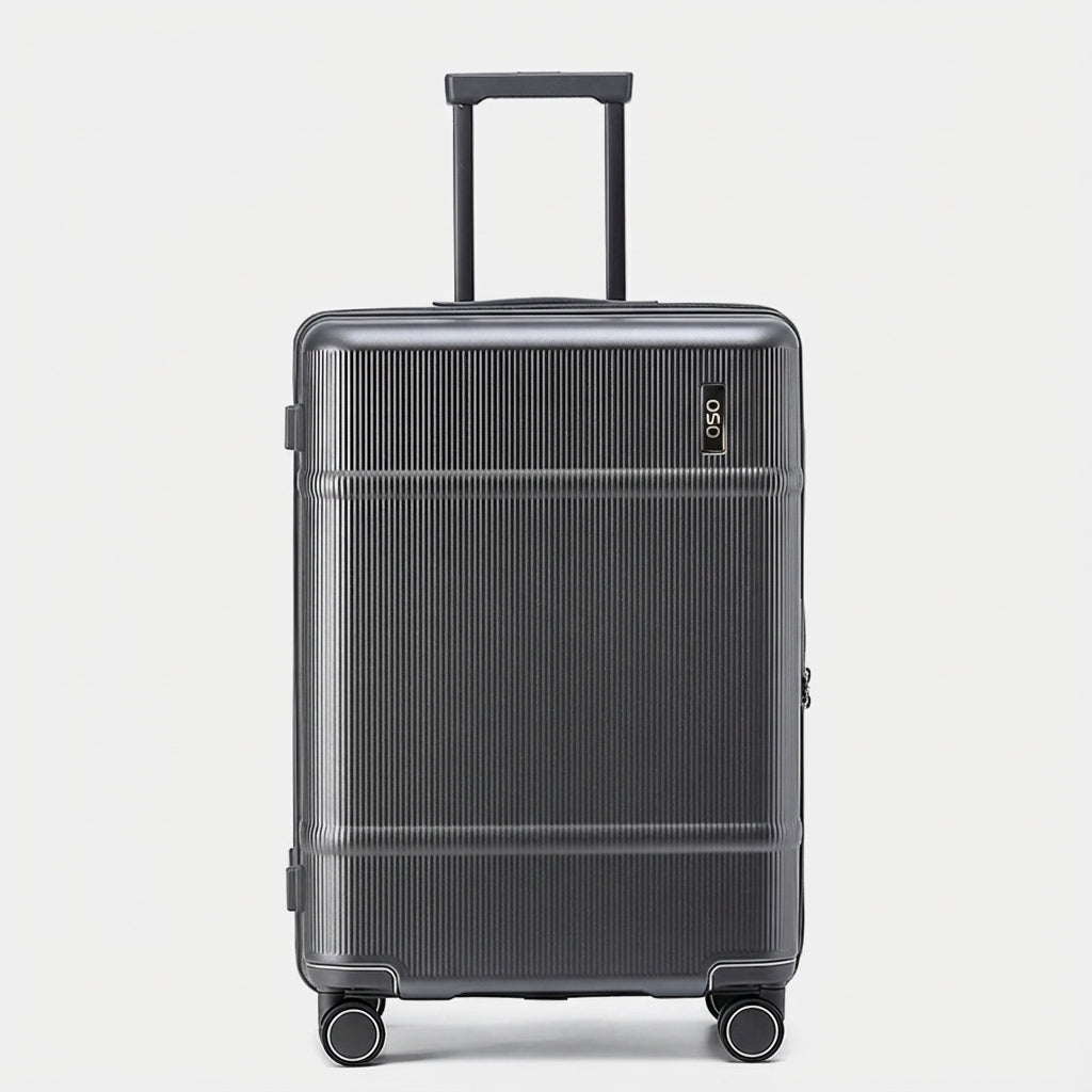 OSO Expandable Polycarbonate Carry-On Luggage in Avocado Green