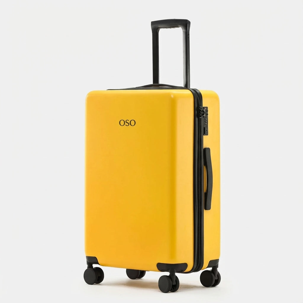 OSO Hybrid Luggage in Midnight Black with minimalist design