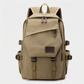 Ergonomic shoulder straps and premium canvas texture detail