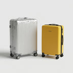 Organized interior with adjustable handle for serene travel
