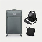 Padded camera handbag and tech organizer from OSO travel bundle