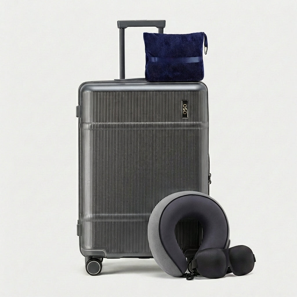 Comfort Class Kit 24-inch trunk in avocado green with travel accessories