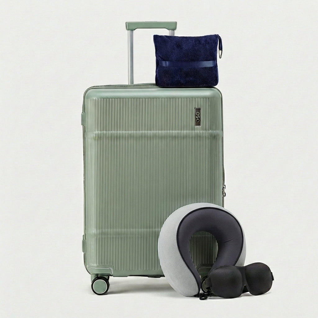 Deep trunk design in minimalist color options with spinner wheels