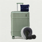 Deep trunk design in minimalist color options with spinner wheels