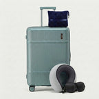Deep trunk design in minimalist color options with spinner wheels