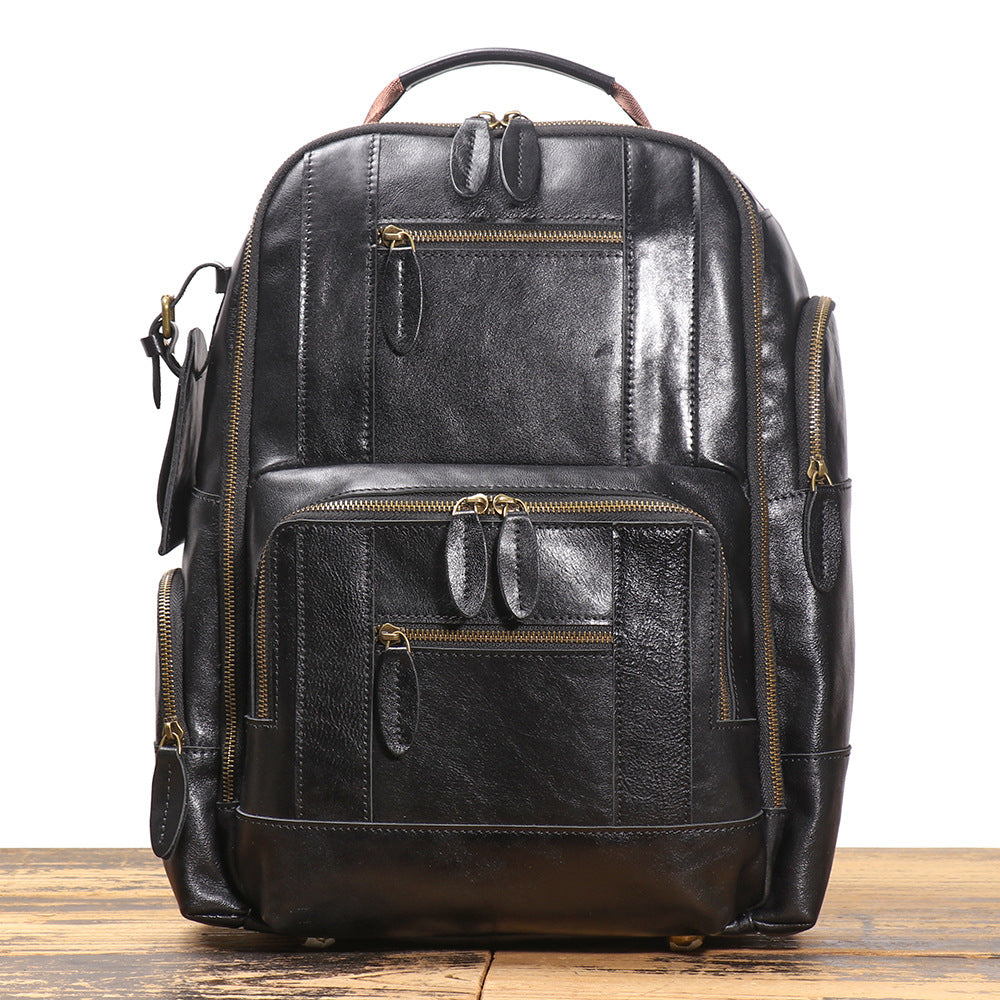 OSO Vintage Full-Grain Leather Backpack