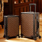 OSO Luxury PU Leather Luggage - TSA Lock Expandable